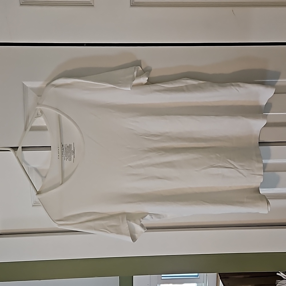 Women's Time And Tru White Short Sleeve Shirt Size 3XL